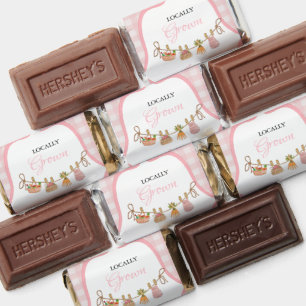 Locally grown Pink girlbaby shower  Baby sprinkle  Hershey's Miniatures