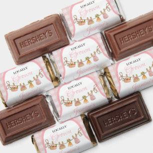 Locally grown Pink girlbaby shower  Baby sprinkle  Hershey's Miniatures