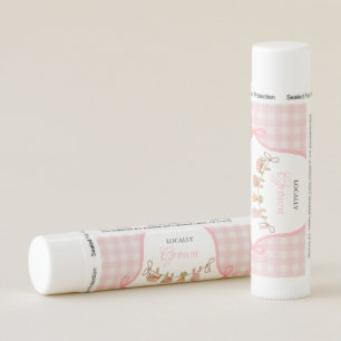 Locally grown Pink girlbaby shower  Baby sprinkle  Lip Balm