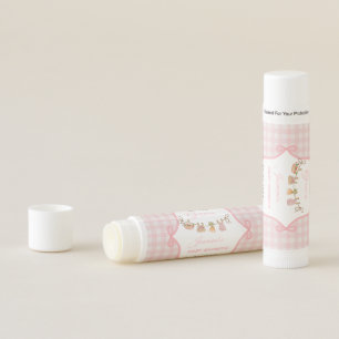 Locally grown Pink girlbaby shower Baby sprinkle Lip Balm
