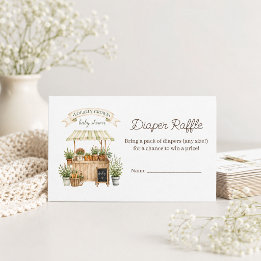 Locally Grown Sage Farmers Market Diaper Raffle Enclosure Card