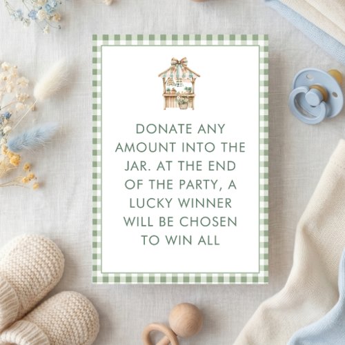 Locally Grown take All Baby Shower Game card