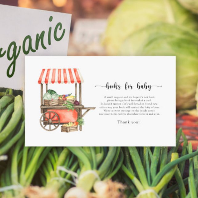 Locally grown vegetable cart - books for baby enclosure card (Creator Uploaded)