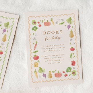 Locally Grown Veggies Books for Baby Enclosure Card