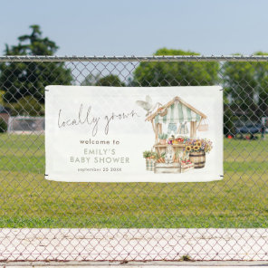 Locally Grown Welcome Baby Shower Banner