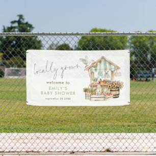 Locally Grown Welcome Baby Shower Banner