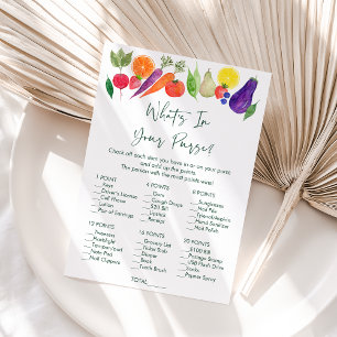 Locally Grown What's In Your Purse Shower Game