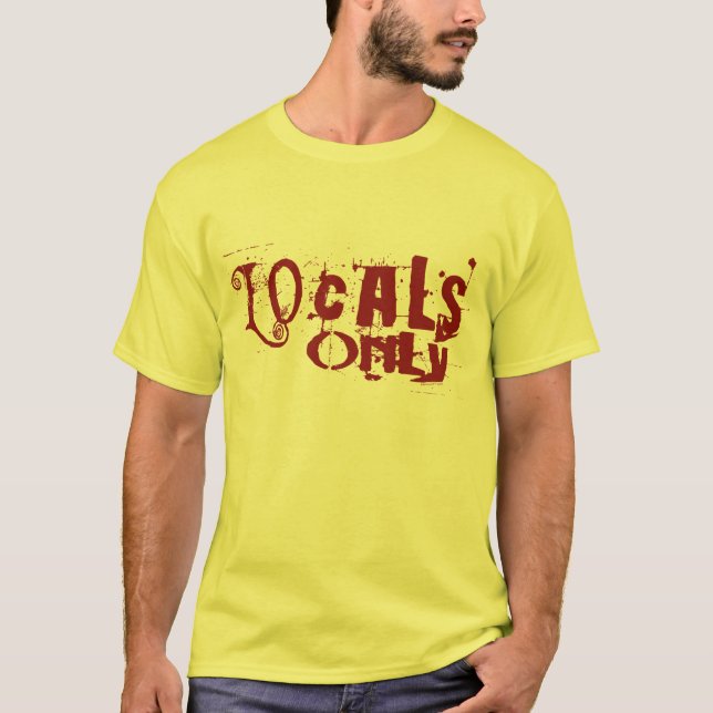 Locals Only Red T-Shirt (Front)