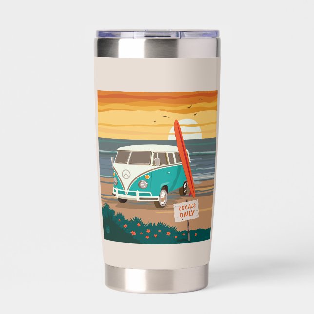 Locals Only | VW Surf Van Insulated Tumbler (Front)