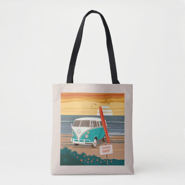 Locals Only | VW Surf Van Tote Bag (Front)