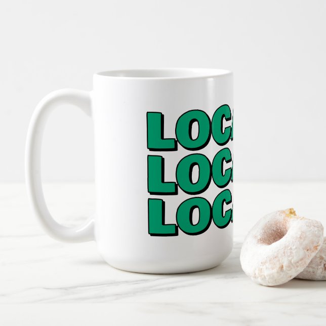 Location location location funny realtor gift coffee mug (With Donut)