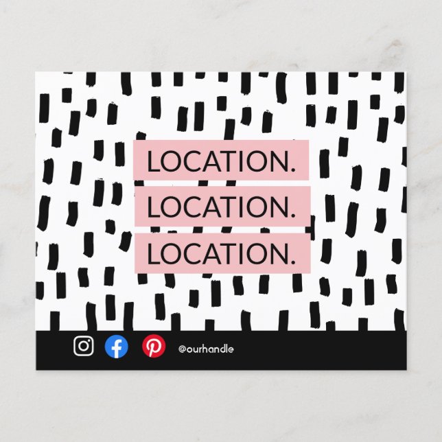 Location Location Location Real Estate Card Flyer (Front)