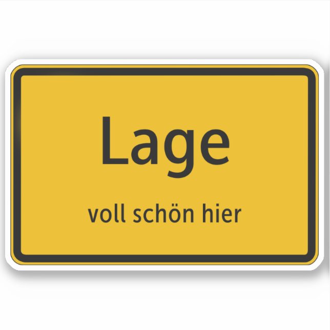 Location Stickers Decal Car Stickers (Front)