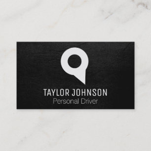 Locator Pin Black // Yellow Business Card