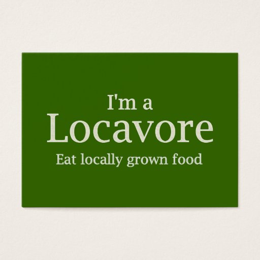 Customizable Locavore ~ ATC Business Card Template