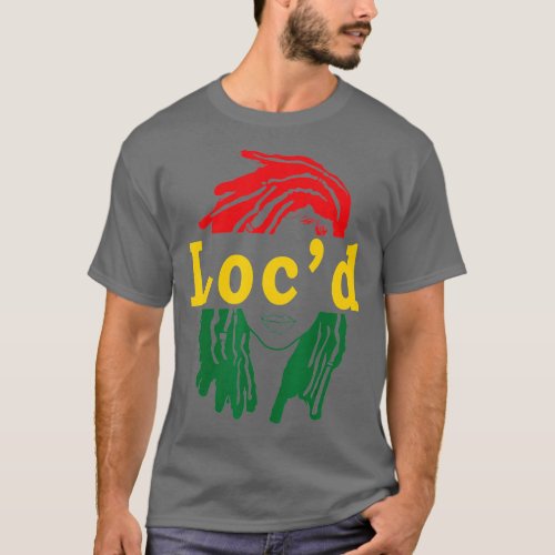 Locd Hair Black Woman Melanin Girl Juneteenth  T_Shirt
