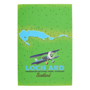 Loch Ard Trossachs National Park, Stirling map Metal Print