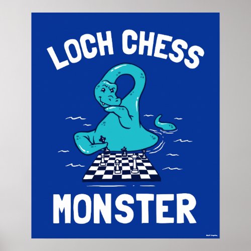 Loch Chess Monster Poster