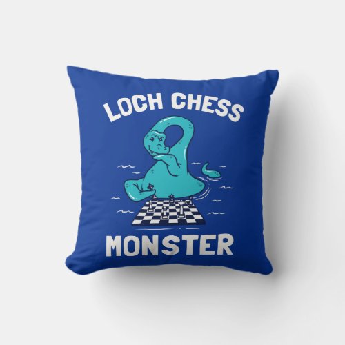 Loch Chess Monster Throw Pillow