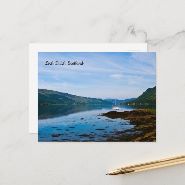 Loch Duich, Scotland Postcard (Front/Back In Situ)