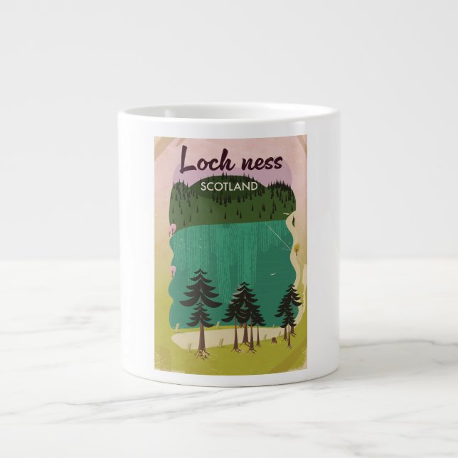 Loch Lamond Scotland Giant Coffee Mug (Front)