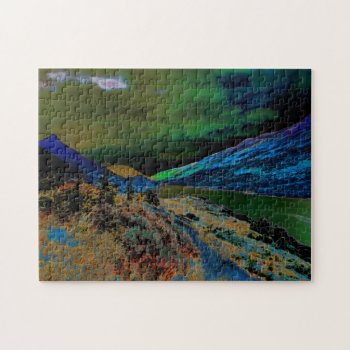 Loch Leven And Glencoe Mountain Jigsaw Puzzle by niceartpaintings at Zazzle