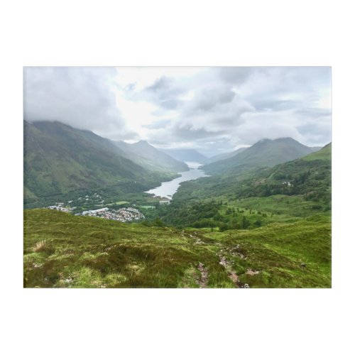 Loch Leven Mountain Valley in Scottish Highlands Acrylic Print