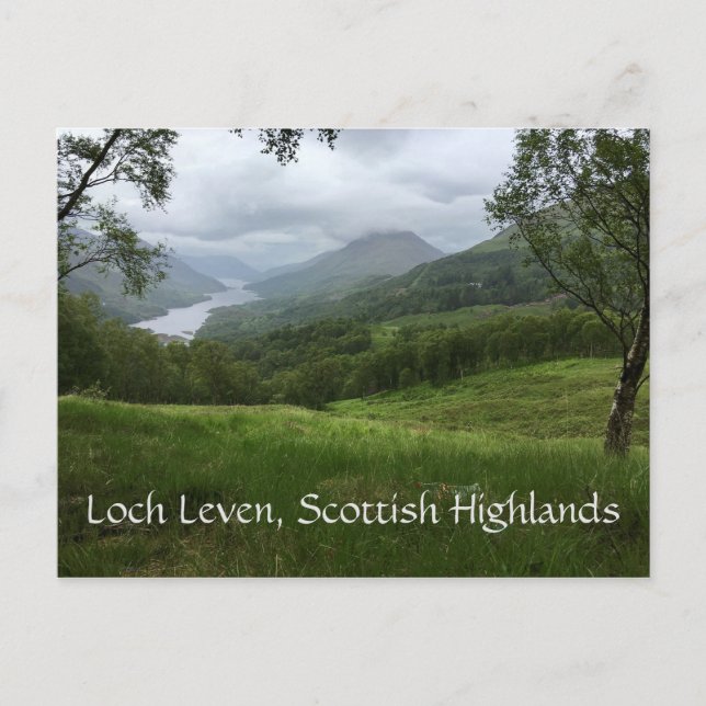 Loch Leven Vista, West Coast of Scottish Highlands Postcard (Front)