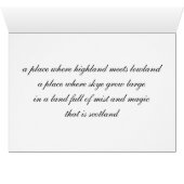 Loch Lommond Cards (Inside Horizontal (Bottom))
