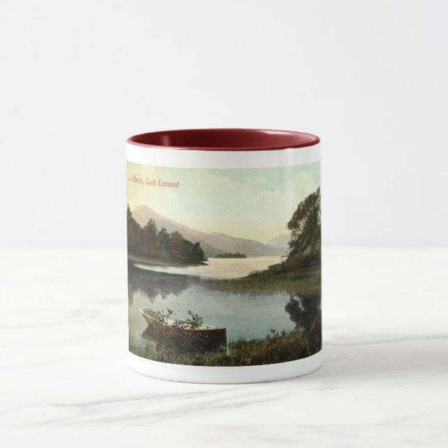Loch Lomond, Scotland, Luss Straits 1915 Vintage Mug (Center)
