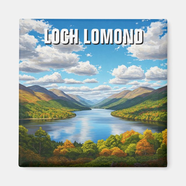 Loch Lomond Scotland Travel Magnet (Front)