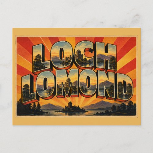 Loch Lomond & The Trossachs National Park Scotland Postcard