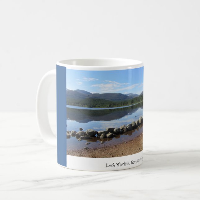 Loch Morlich, Glenmore, Scottish Highlands Coffee Mug (Front Left)
