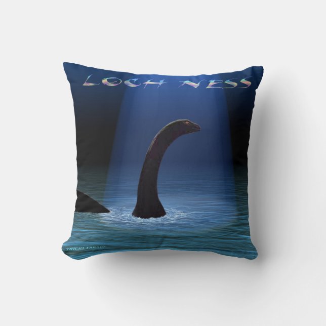 Loch Ness 1 Throw Pillow (Front)