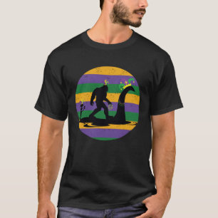 Loch Ness Big Foot Alien Ride Again Funny Mardi Gr T-Shirt