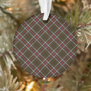 Loch Ness District Tartan Plaid Ornament