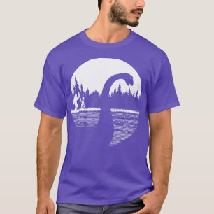 Loch Ness Monster and alien T-Shirt