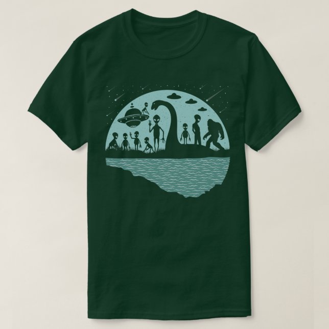 Loch Ness Monster And s 6 T-Shirt (Design Front)