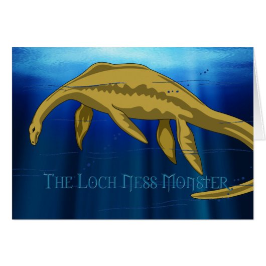 Loch Ness Monster Card (Front Horizontal)