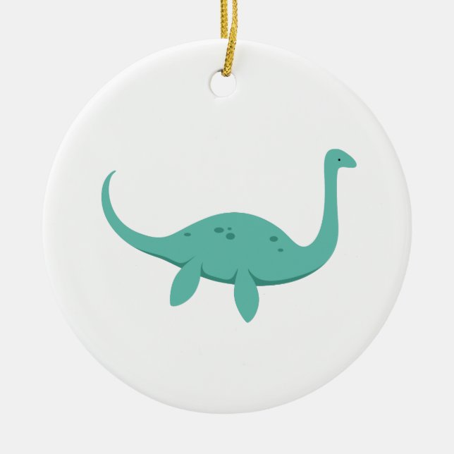 Loch Ness Monster Ceramic Ornament (Front)