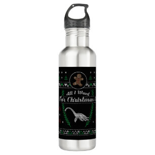 Loch Ness Monster Christmas Ugly Shirt Stainless Steel Water Bottle
