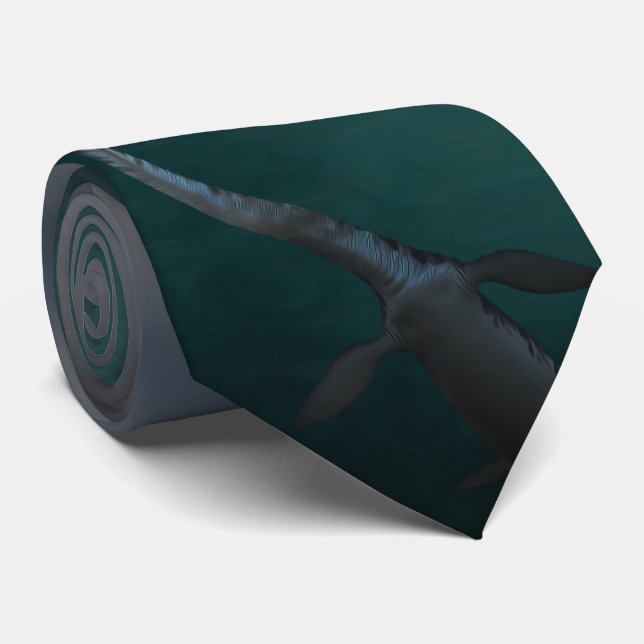 Loch Ness Monster (Creeptid) Neck Tie (Rolled)