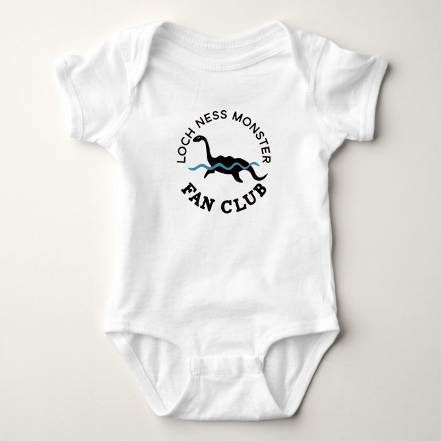 Loch Ness Monster Fan Club Baby Bodysuit (Front)