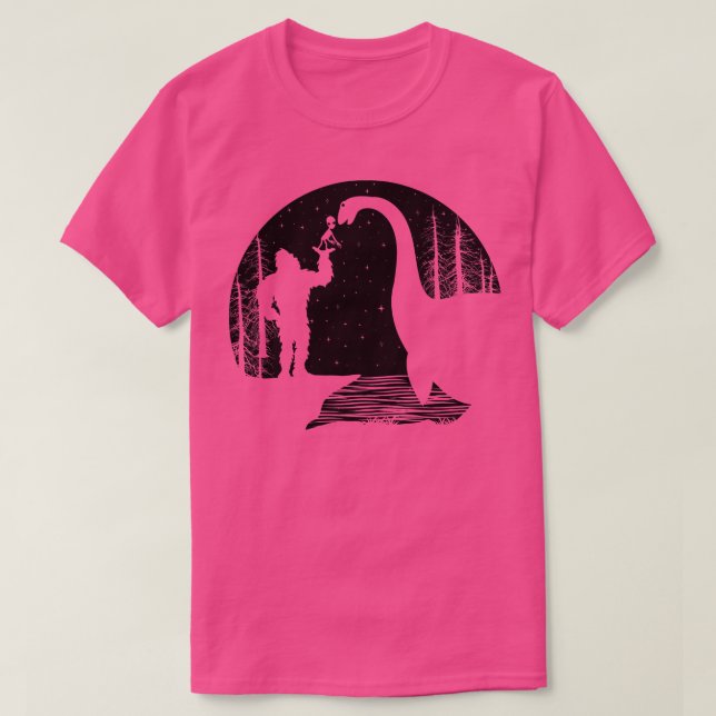 Loch ness Monster Funny T-Shirt (Design Front)