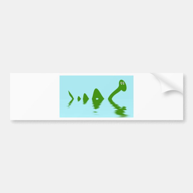 Loch Ness Monster (Green) Bumper Sticker (Front)