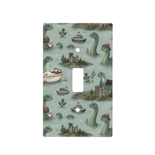 Loch Ness Monster  Light Switch Cover (Front)