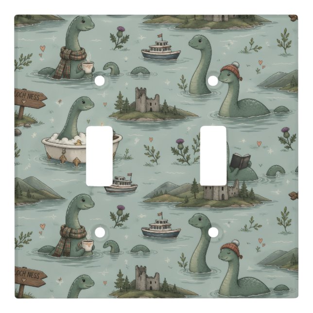 Loch Ness Monster  Light Switch Cover (Front)