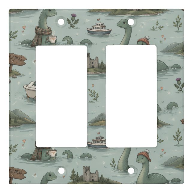 Loch Ness Monster  Light Switch Cover (Front)