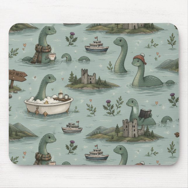 Loch Ness Monster  Mouse Pad (Front)