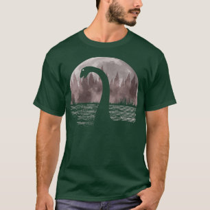 Loch Ness Monster Nessie Full Moon T-Shirt